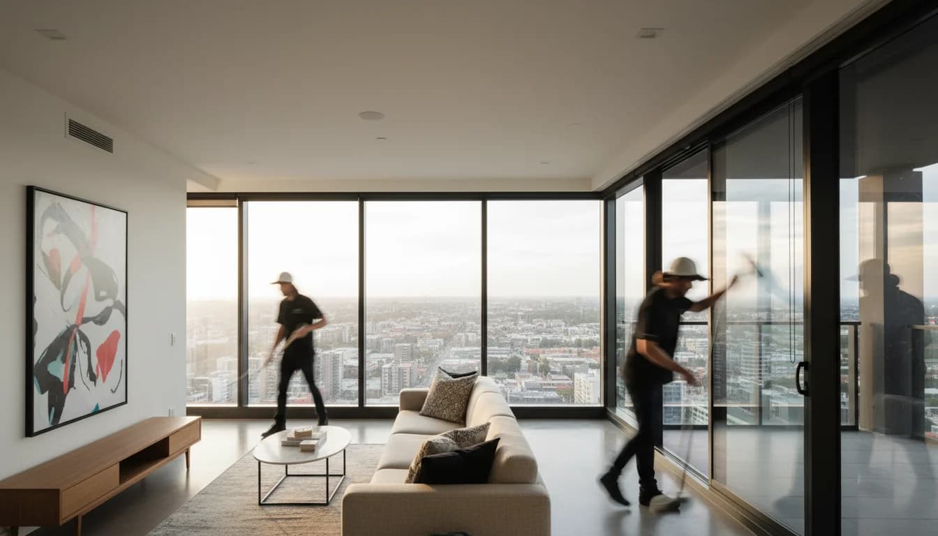 Nusara cleaning team at work